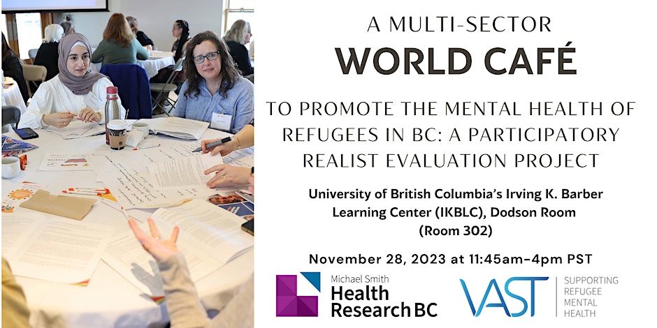 A Multi-Sector World Café to Promote the Mental Health of Refugees in BC