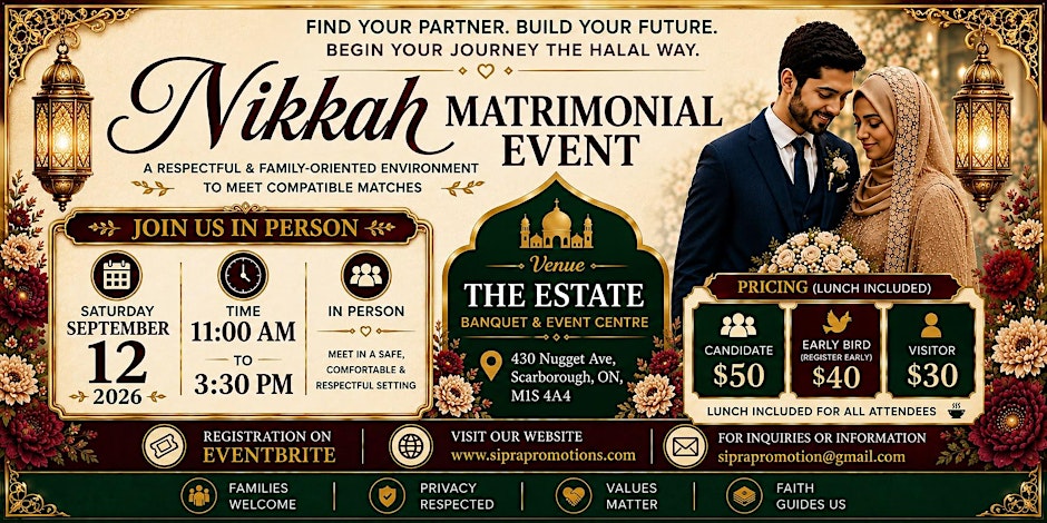 Sipra Promotions Nikkah Matrimonial Event