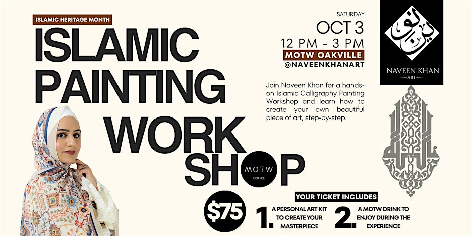 Islamic Calligraphy Painting Worskhop | Naveen Khan Art