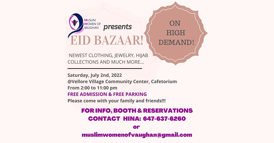 Muslim Women of Vaughan Eid Bazaar
