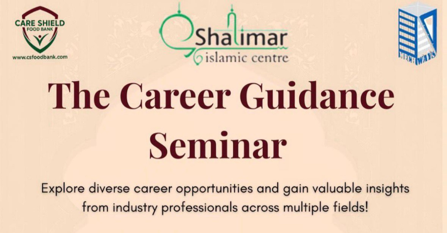 Shalimar Islamic Centre Career Counselling and Guidance Seminar  For Parents and High School Students