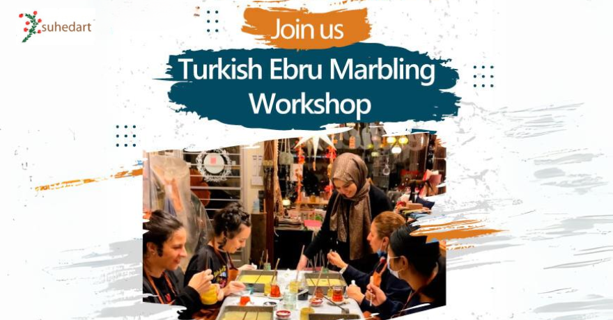 Suhedart Turkish Paper Marbling Ebru Workshop