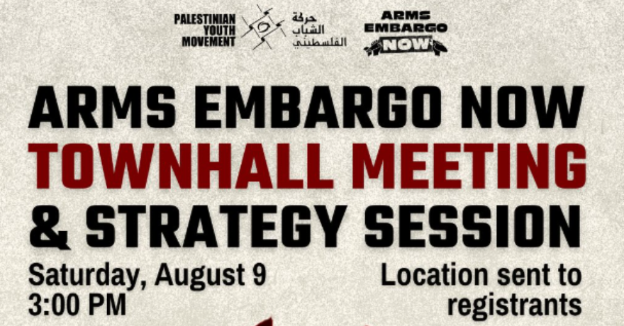 Palestinian Youth Movement Toronto Arms Embargo Town Hall