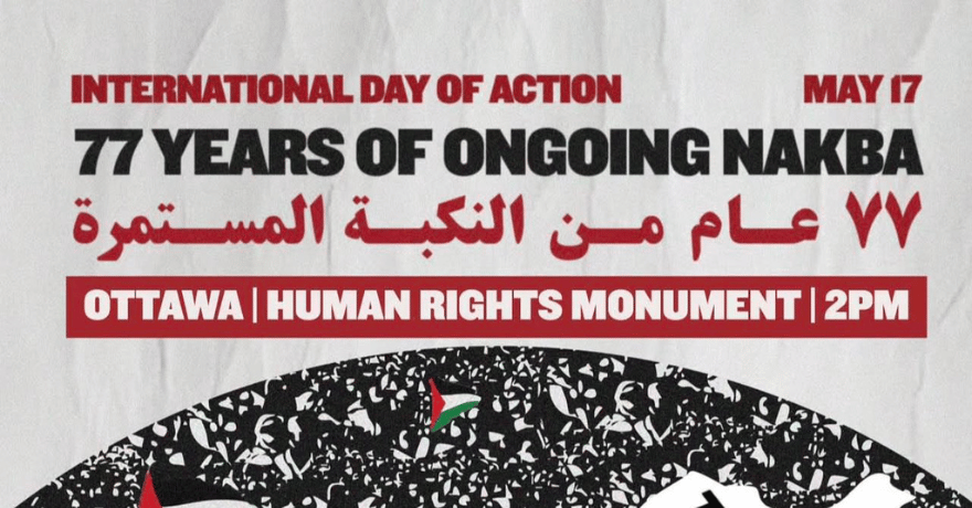 Ottawa Nakba Day The People Stand with Palestine