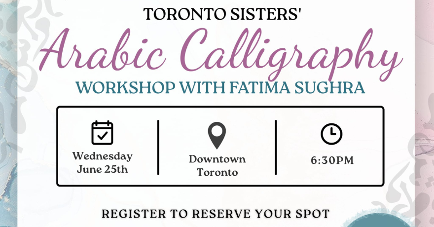 Calligraphy Workshop SistersLink Toronto