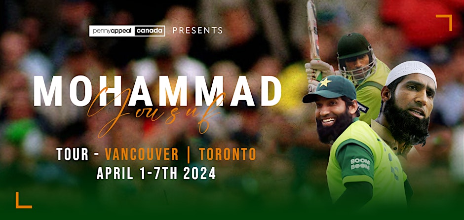 Penny Appeal Canada An Evening with Mohammad Yousuf: A Cricketer's Story of Reversion