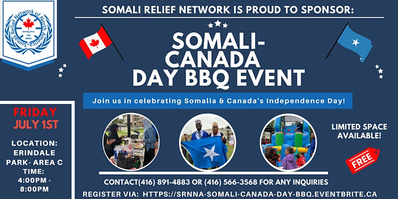 Somali Relief Network of North America Somali Canada Day BBQ 