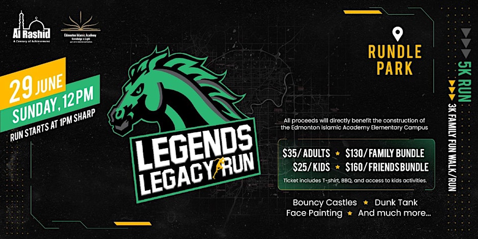 Al Rashid Legends Legacy Run 2025 Fundraiser for Edmonton Islamic Academy