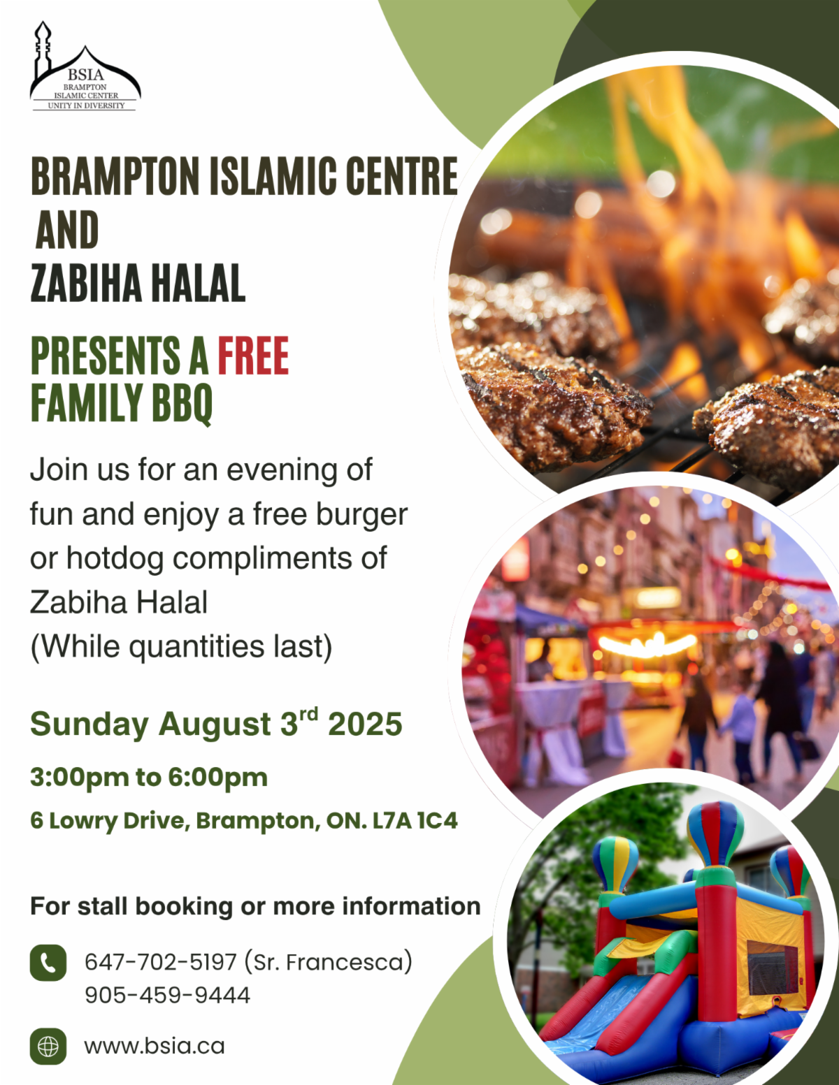 Brampton Islamic Centre ﻿and Zabiha Halal Free Family BBQ
