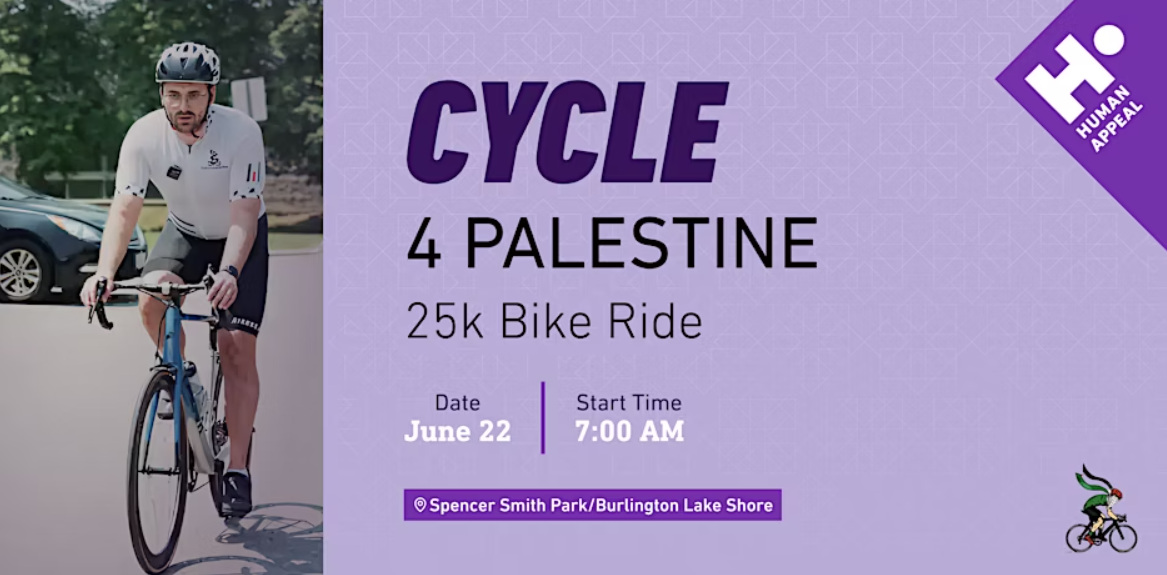 Human Appeal Canada Summer of Sadaqah- Biking Challenge