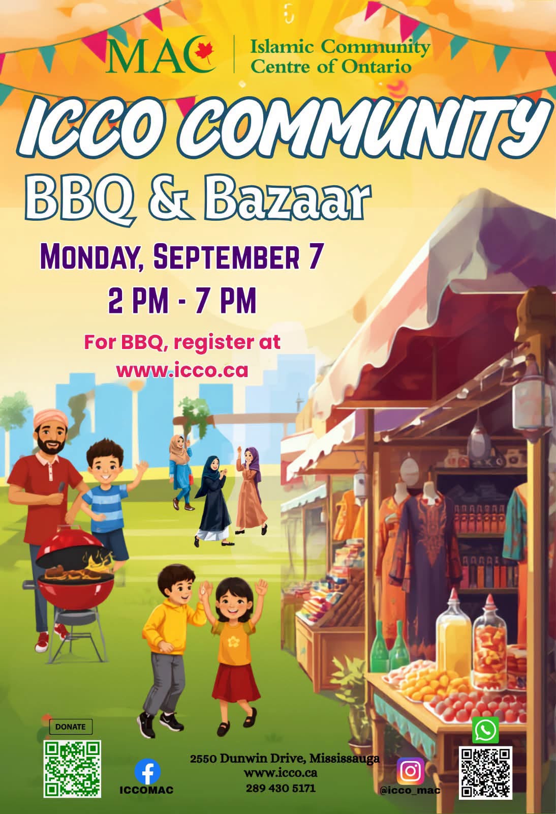 Islamic Community Centre of Ontario Community BBQ and Bazaar