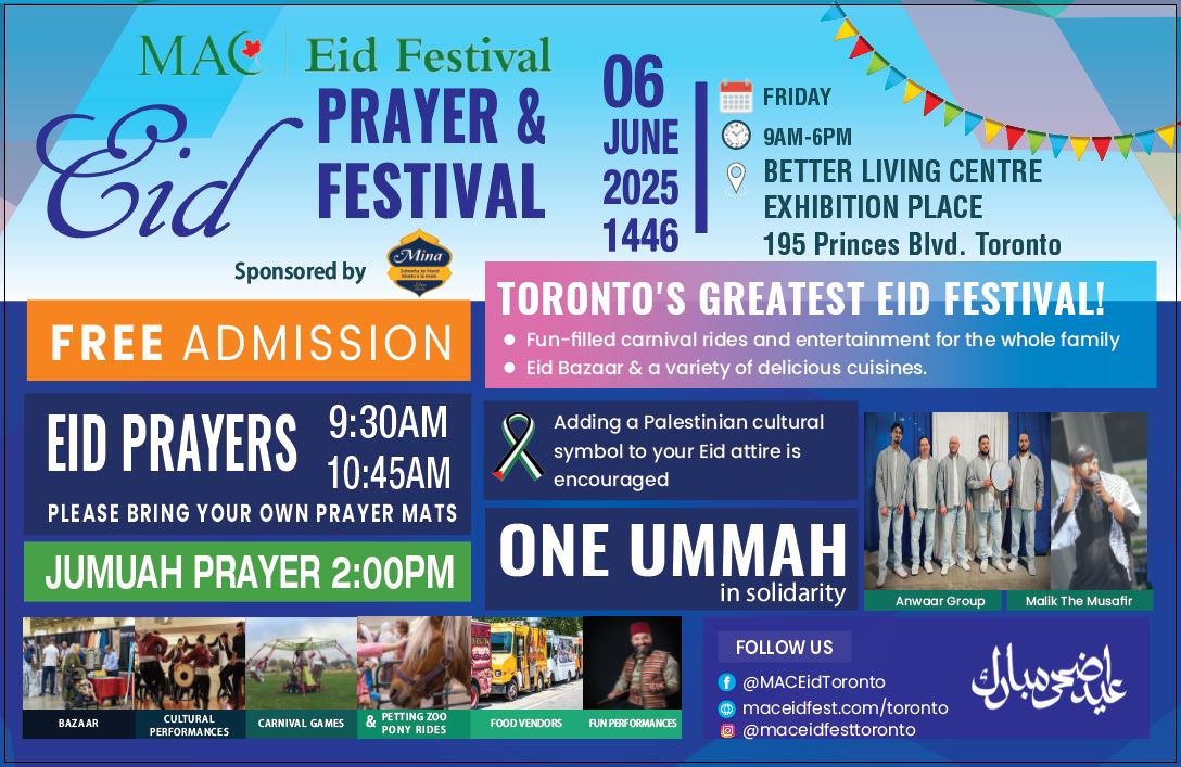 MAC Eid Al Adha Prayer and Festival Toronto 2025