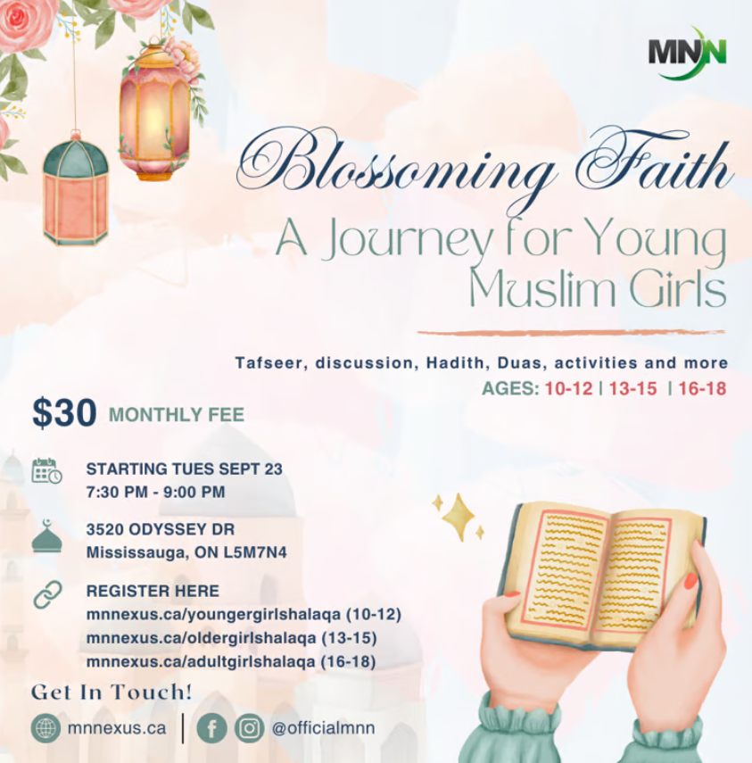 Muslim Neighbour Nexus Blossoming Faith: Girls Halaqas