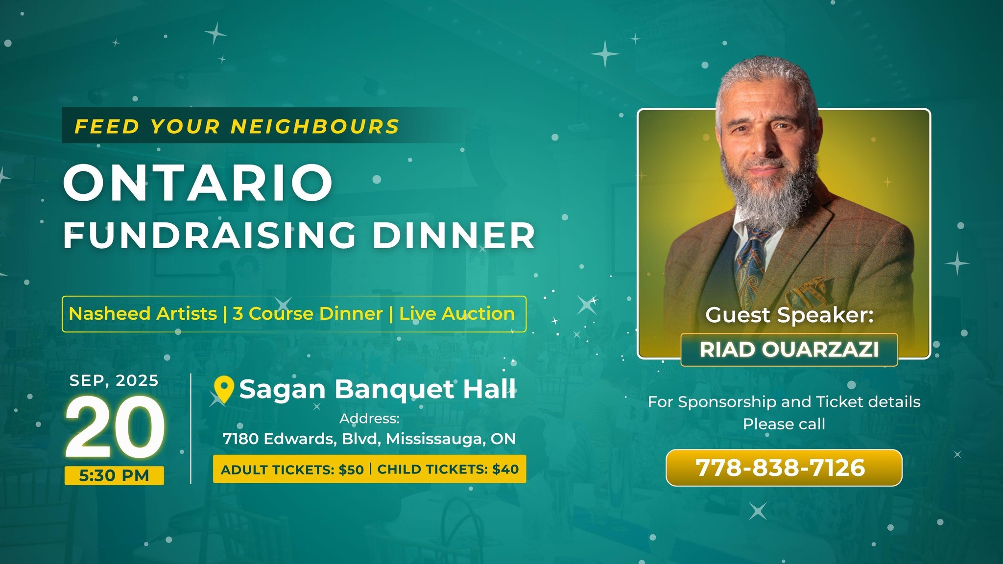 Muslim Food Bank Ontario Fundraising Dinner