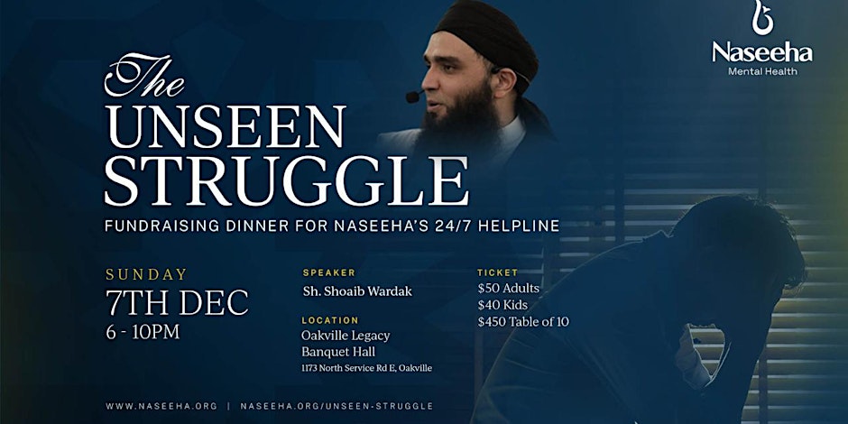 Naseeha Mental Health The Unseen Struggle Fundraising Dinner for Naseeha's 24/7 Helpline