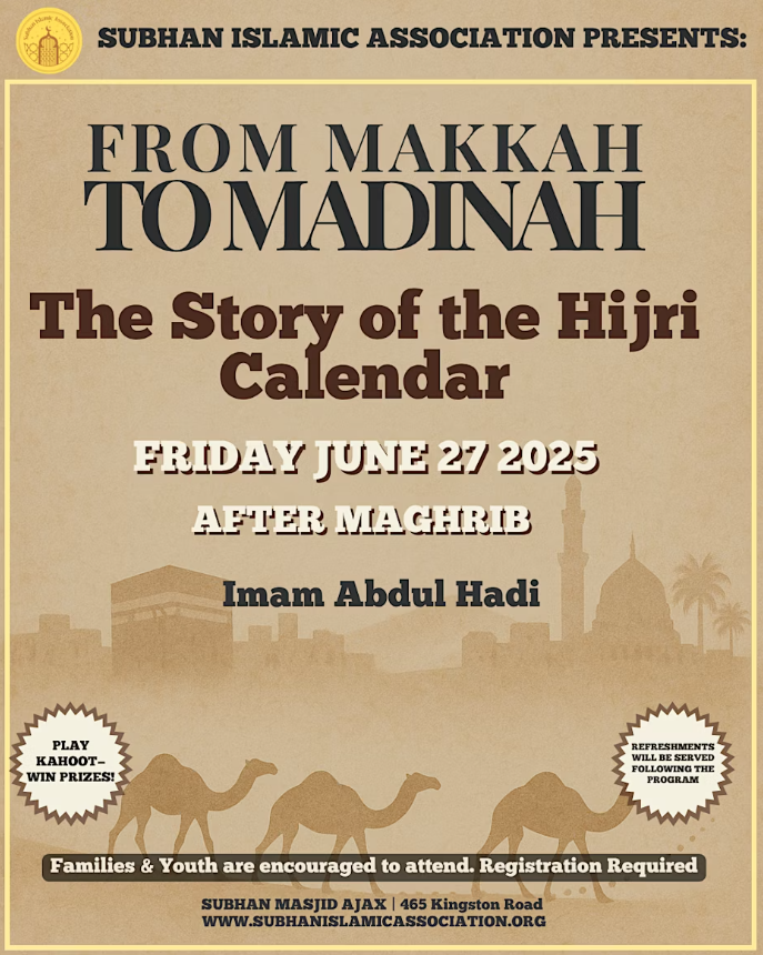 Subhan Islamic Association From Makkah to Madinah: The Story of the Hijri Calendar