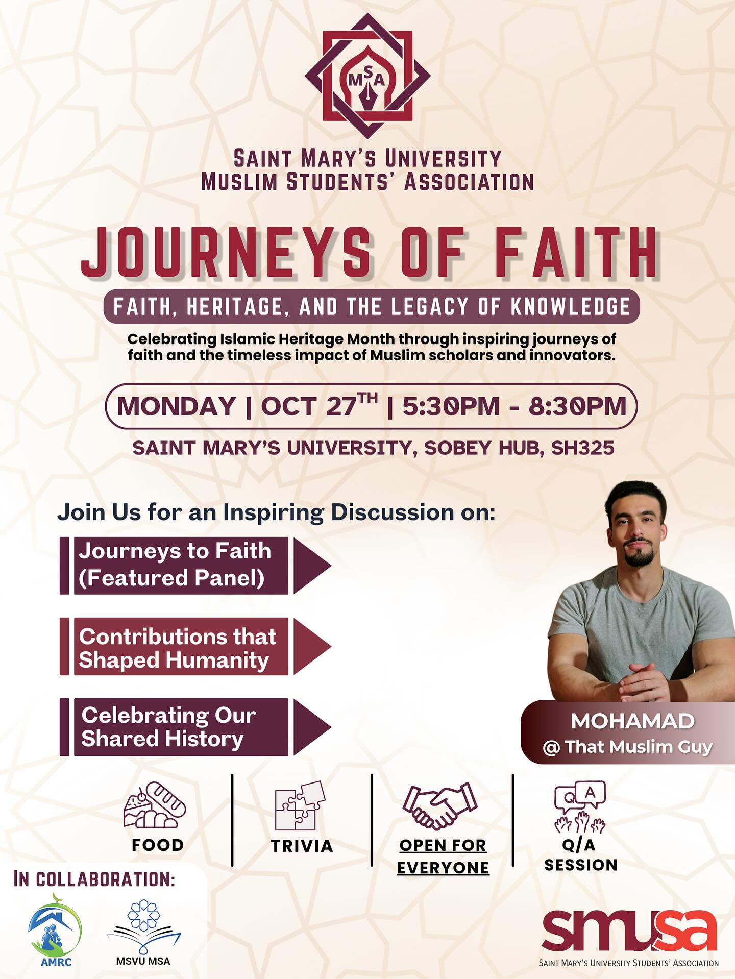 SMU Muslim Society Journeys of Faith: Faith, Heritage, and the Legacy of Knowledge