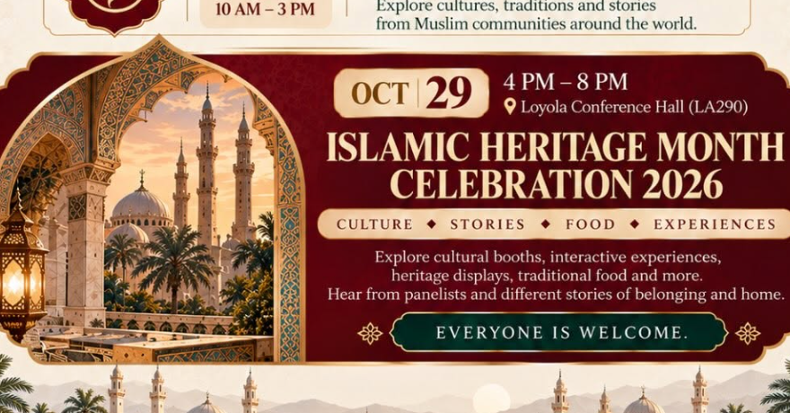 Saint Marys University Muslim Studens Association Islamic Heritage Month Celebration