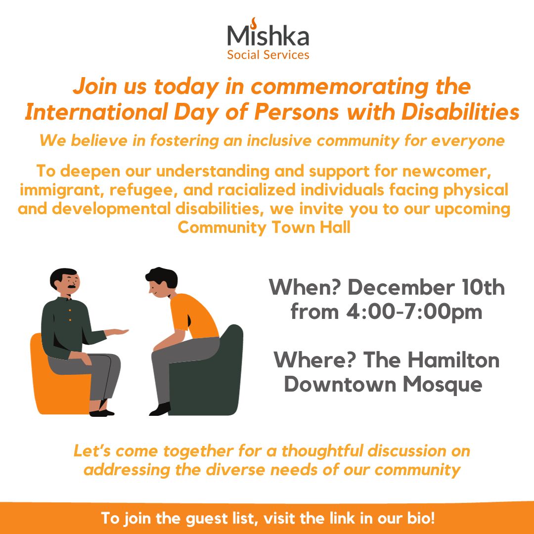 Mishka Social Services International Day of Persons with Disabilities  Community Town Hall