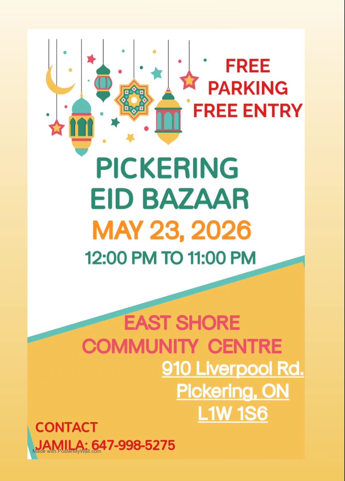 Pickering Eid Bazaar 