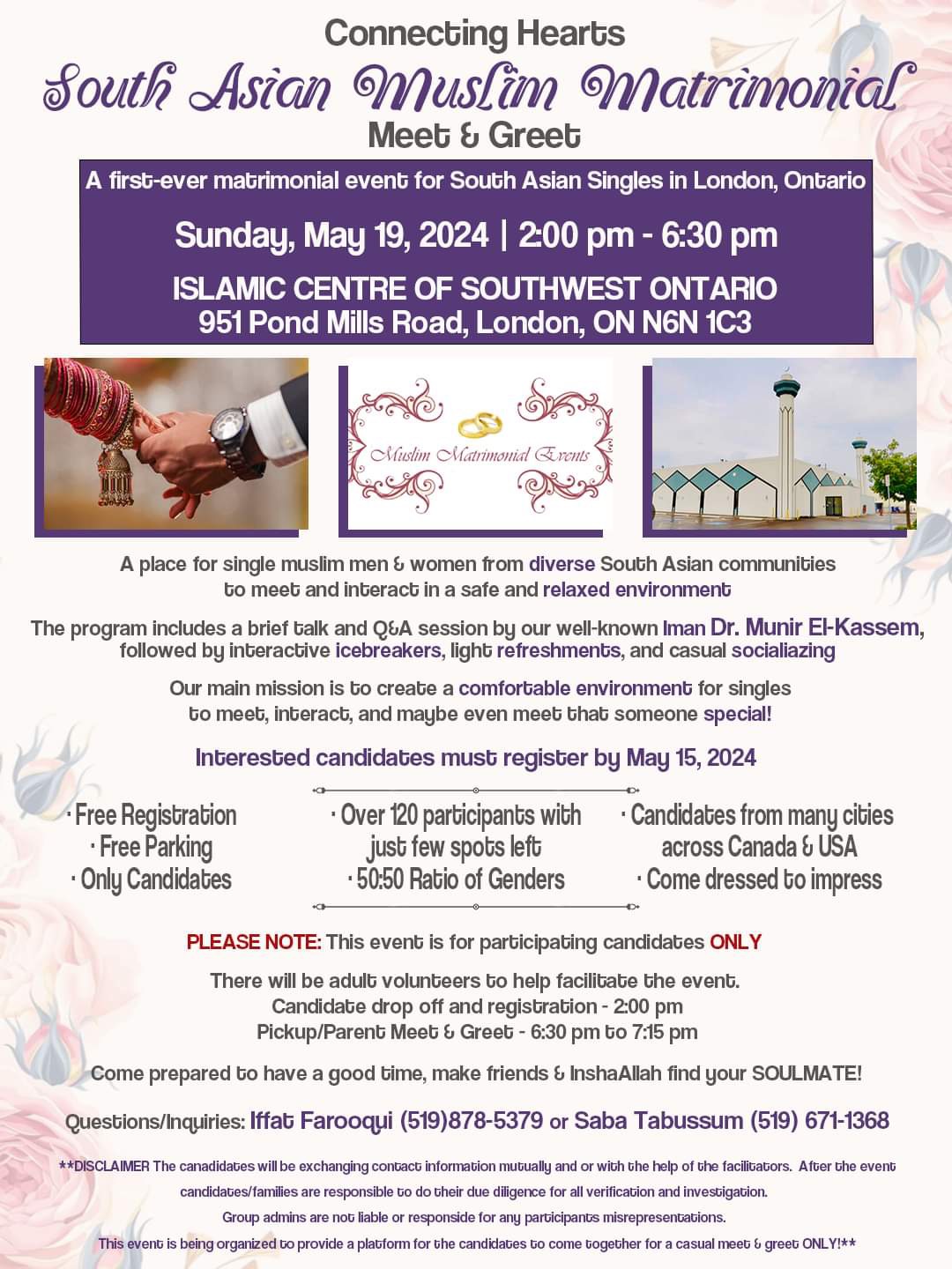 South Asian Canadian Muslim Matrimonial Meet & Greet Event