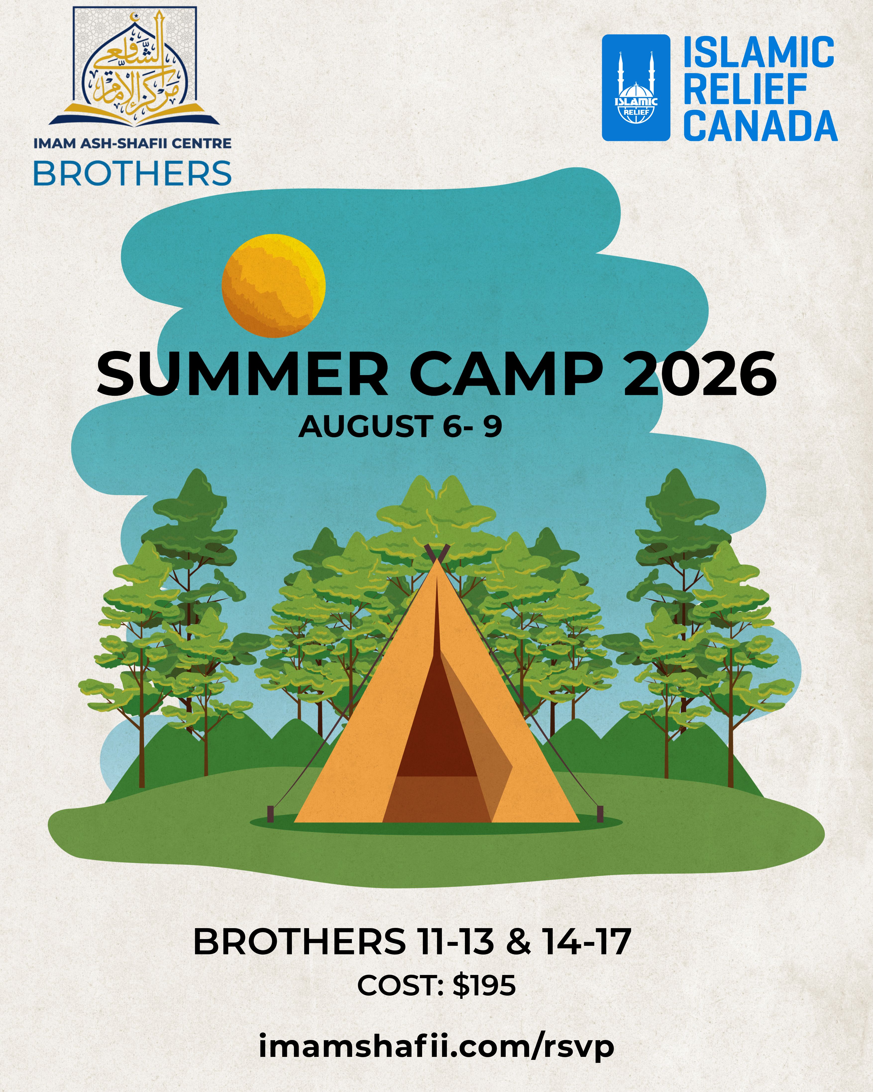 Imam ash-Shafii Centre Boys Summer Camp 2026 (Aged 11–13 and 14–17)