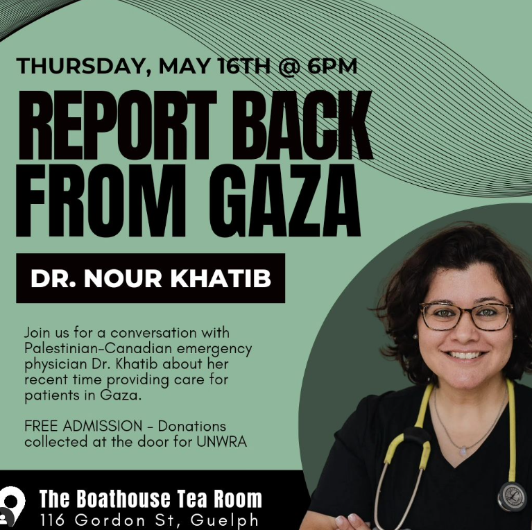 Report Back from Gaza with Palestinian Canadian Dr. Nour Khatib