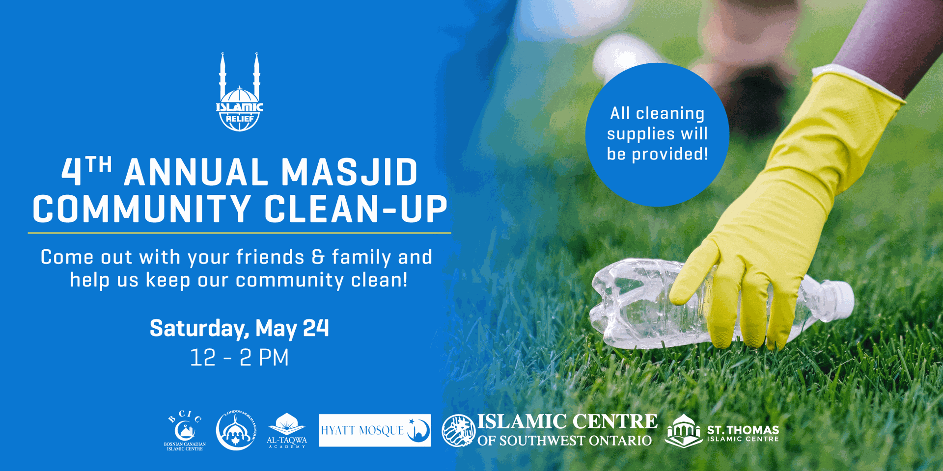Islamic Relief Canada London 4th Annual Masjid Community Clean-Up