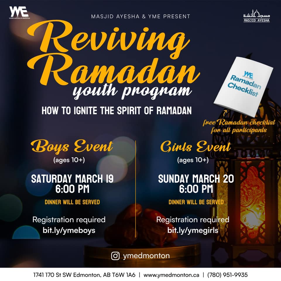 Young Muslims Edmonton Reviving Ramadan Boys Program