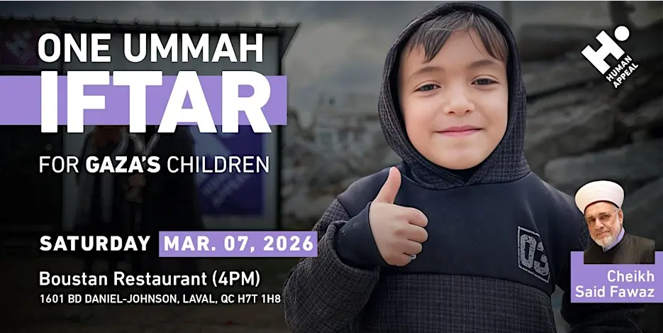 Human Appeal One Ummah Iftar: Supporting Gaza's Children