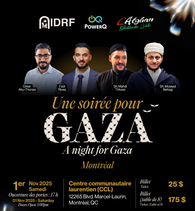 IDRF A Night for Gaza Montreal