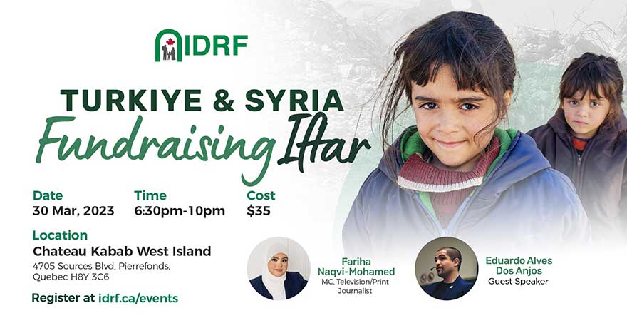IDRF Turkiye and Syria Fundraising Iftar
