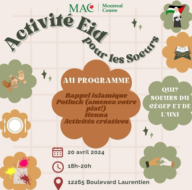 MAC Montreal Eid pour Les Soeurs (CEGEP et UNI)