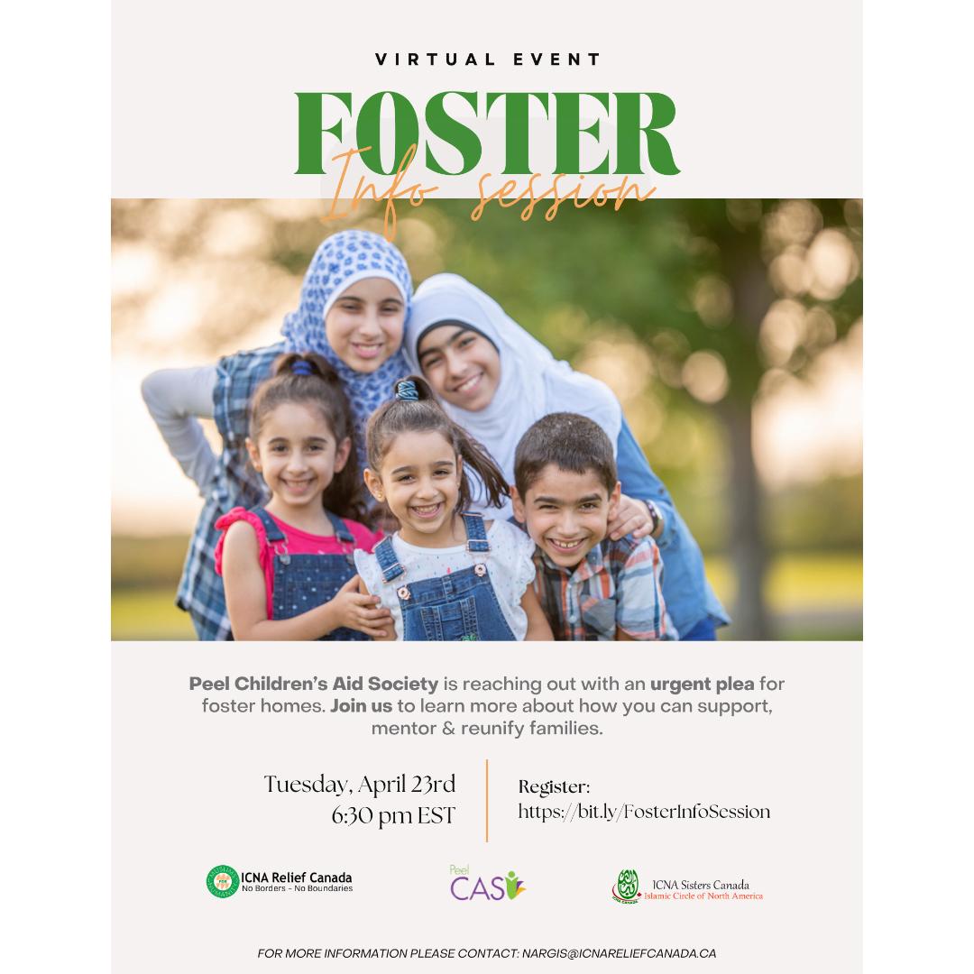 Fostering Information Session with ICNA Relief and CAS Peel