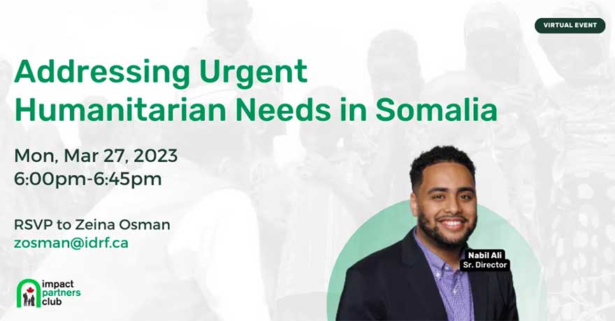 IDRF Addressing Urgent Humanitarian Needs in Somalia