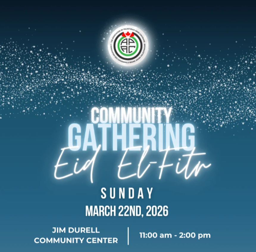 Association of Palestinian Arab Canadians APAC Eid El Fitr Community Gathering