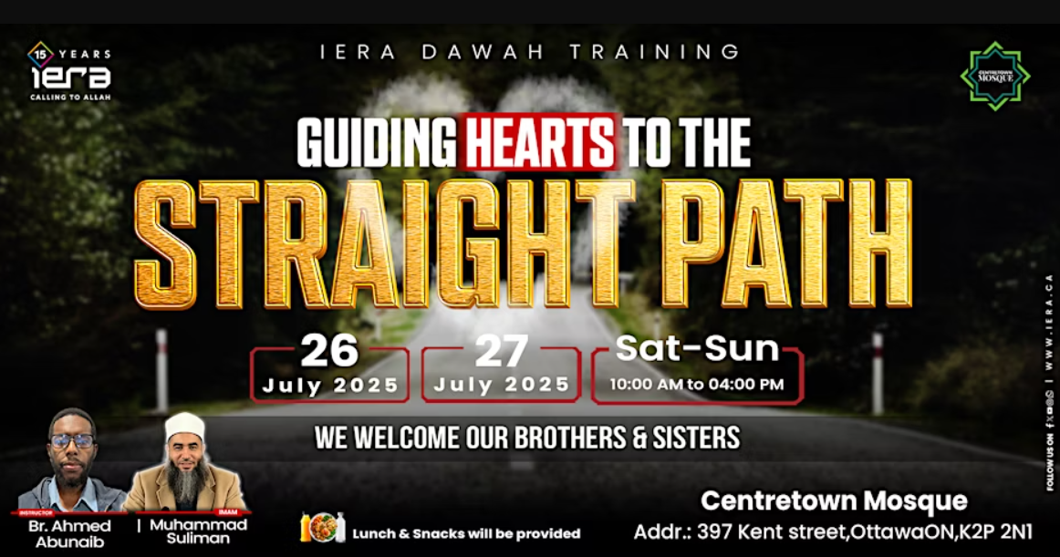 IERA Canada Dawah Training Guiding Hearts to the Straight Path