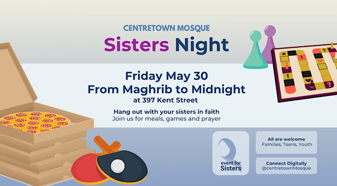 Centretown Mosque Sisters Social Night