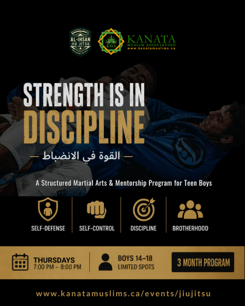 Kanata Muslim Association Al-Ihsan Jiu-Jitsu: BJJ Combatives (Boys 14 to 18)