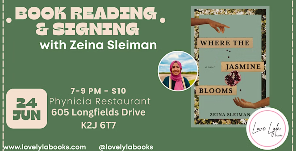 Book Launch: Where the Jasmine Blooms by Zeina Sleiman