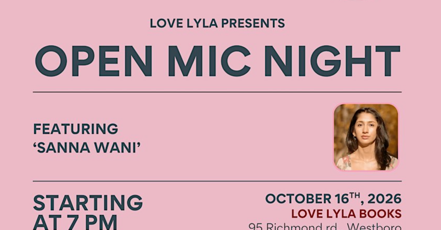 Open Mic Night with Silk Road Institute feat. Sanna Wani