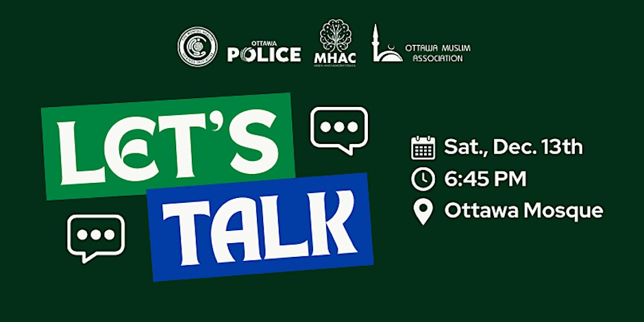 Learn About Ottawa Police Service's Mental Health Change Initiative at Ottawa Mosque