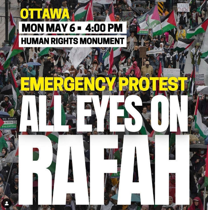 Ottawa Emergency Protest All Eyes on Rafah