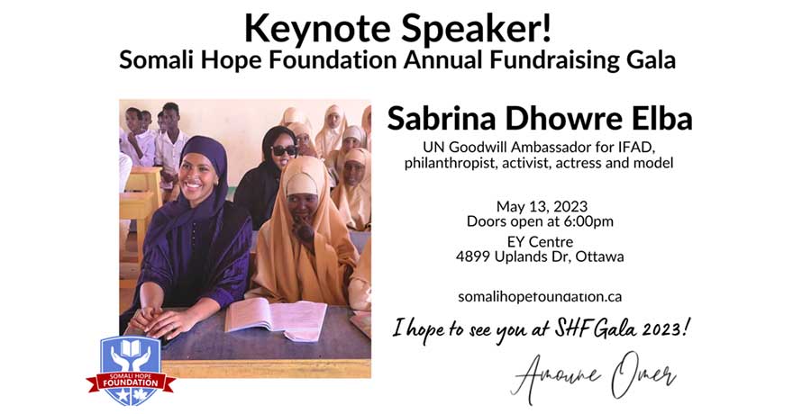 Somali Hope Foundation Annual Fundraising Gala with Sabrina Dhowre Elba
