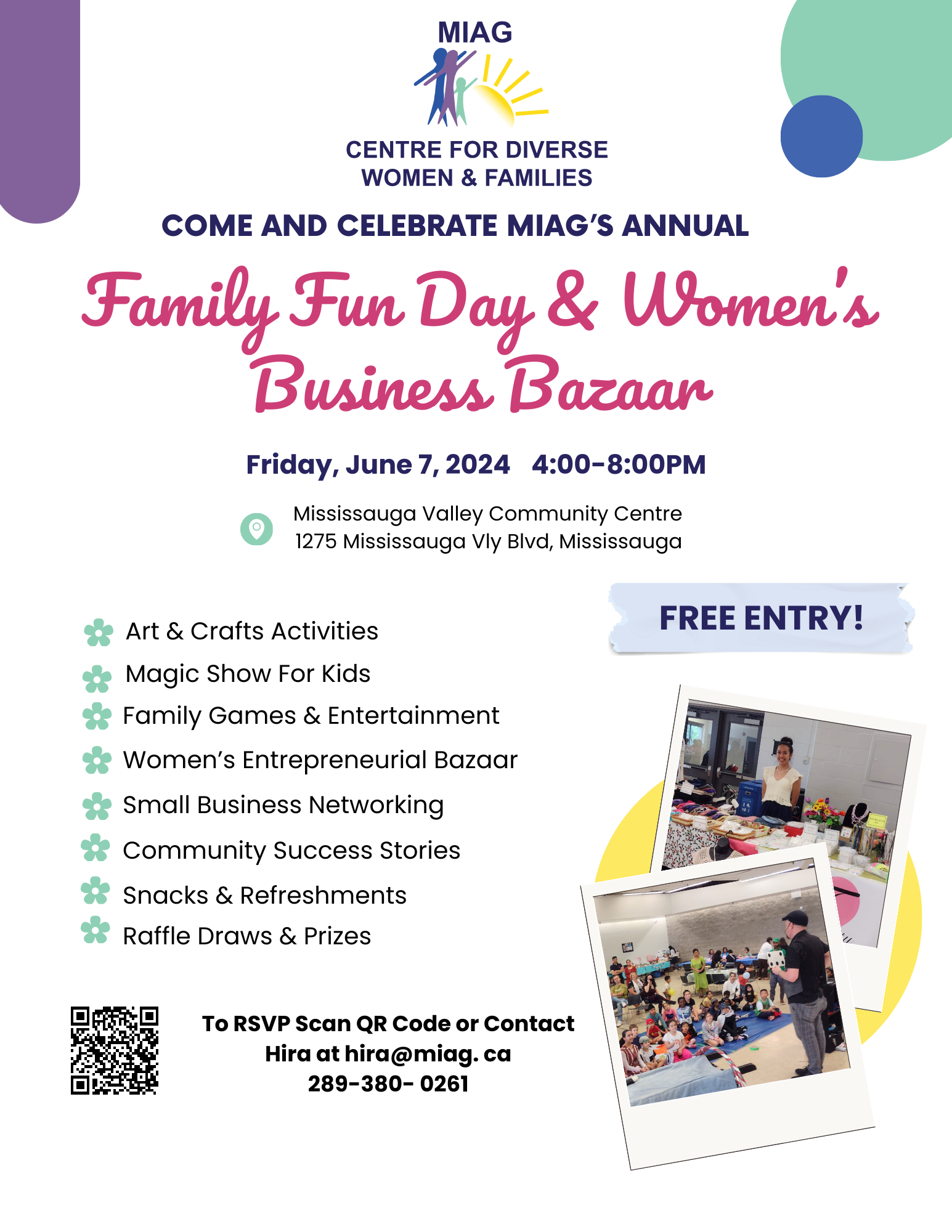 Family Fun Day & Women's Business Bazaar 