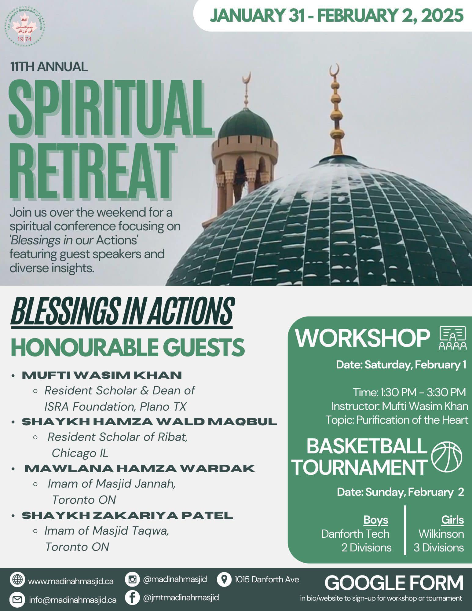 Madinah Masjid’s 11th Annual Spiritual Retreat