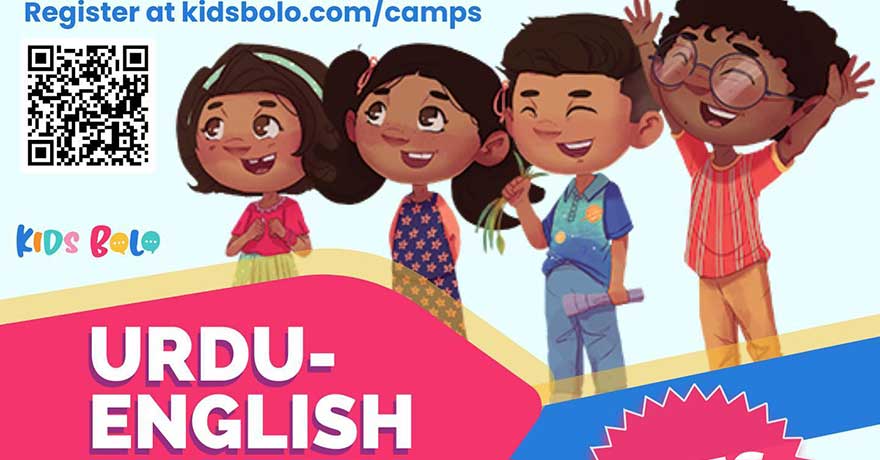 Kids Bolo In-Person Urdu-English Play-Based Summer Camp Registration