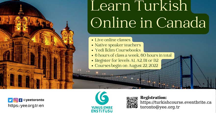 Yunus Emre Institute Online Turkish Courses Registration