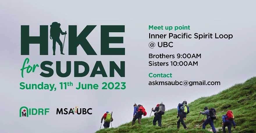 MSA UBC and IDRF Vancouver Hike for Sudan