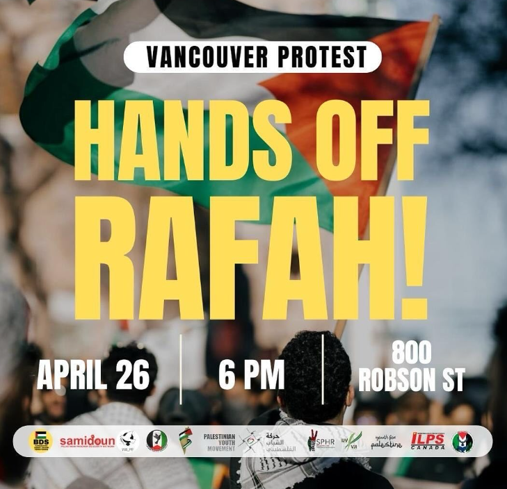 Vancouver Protest Hands Off Rafah